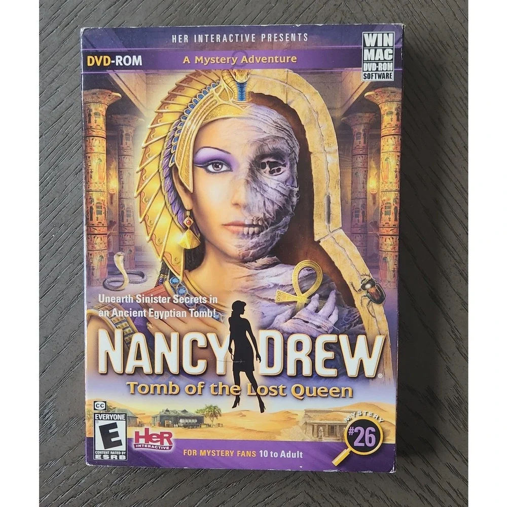 Nancy Drew Tomb of the Lost Queen Mystery 26 PC Mac DVD-ROM Her Interactive